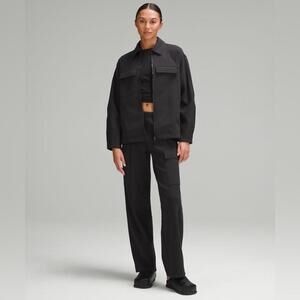 Lululemon Cotton-Blend Double-Knit Full Zip Utility Jacket